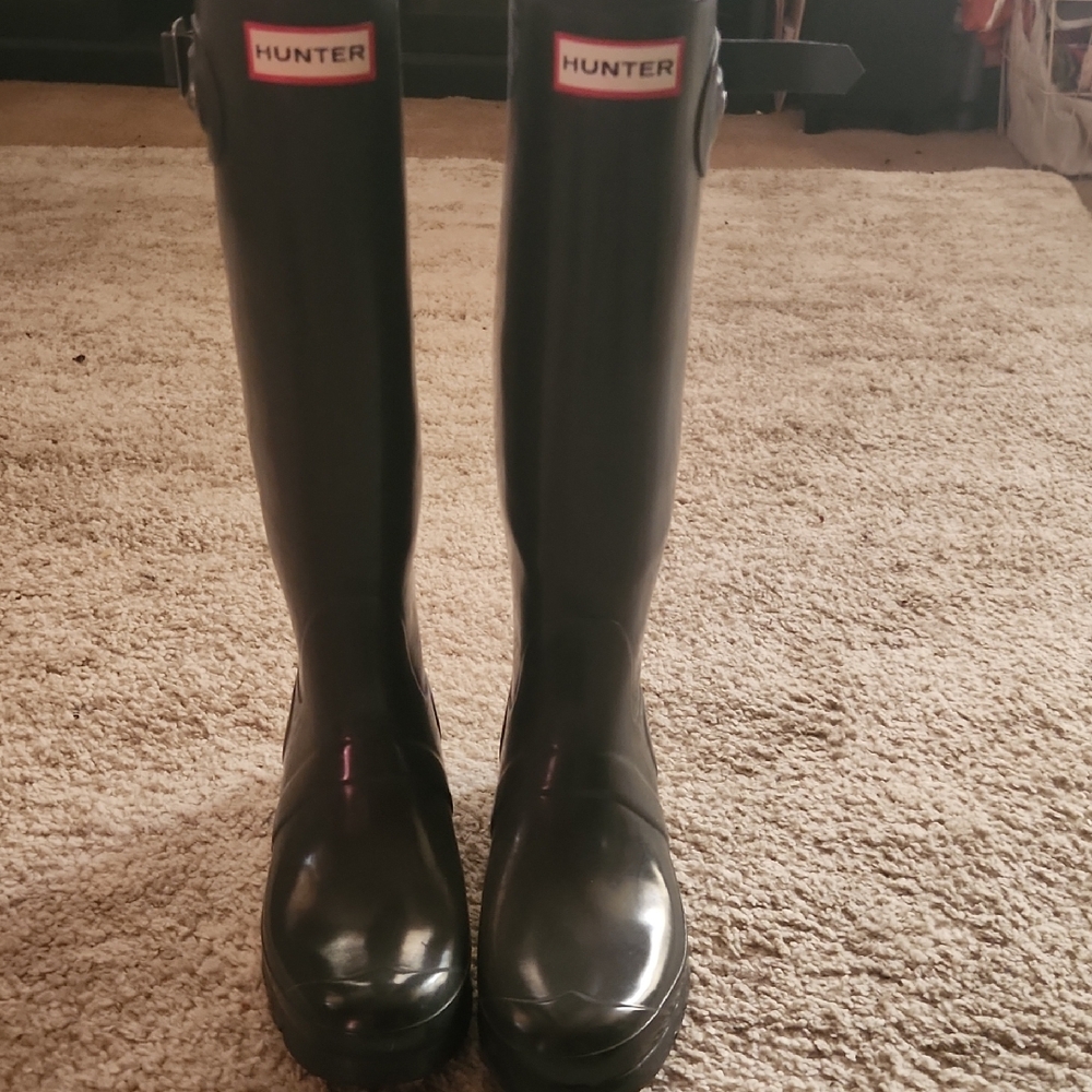 Hunter Tall Black Rain Boots